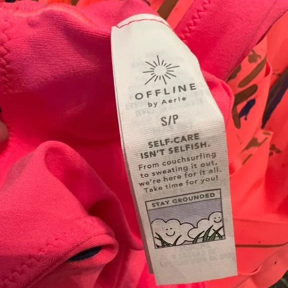 OFFLINE by Aerie Pink Custom Paint Splatter Activewear Dress, Size: Small ✅ - Picture 7 of 12